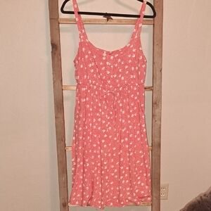 Charming Pinkish Orange Floral Women's Dress Torrid